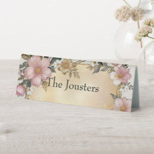 Renaissance Floral Frame Table Number