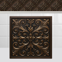 Renaissance Foliage Oxidised Cast Mediaeval Bronze