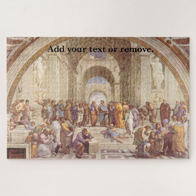 Renaissance fresco "School of Athens" by Raphael, Jigsaw Puzzle (Horizontal)
