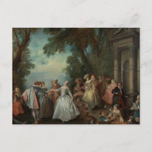 Renaissance gathering Dance Postcard