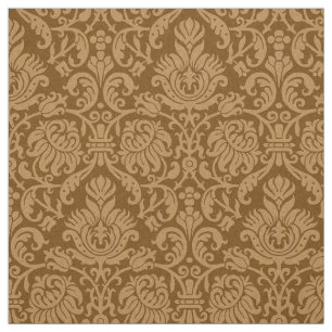Renaissance Genoese Damask, Burnt Caramel Fabric
