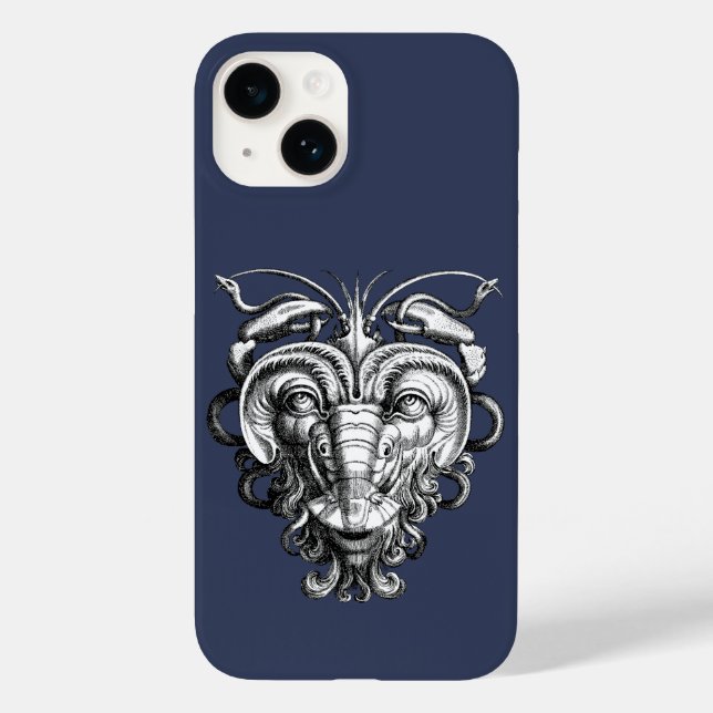 Renaissance Grotesque Gargoyle Face Lobster Man Case-Mate iPhone Case (Back)