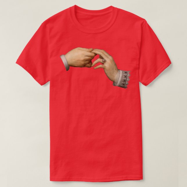 Renaissance hands of a couple T-Shirt (Design Front)