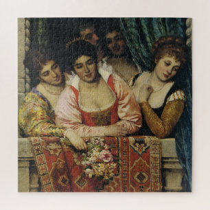 Renaissance Italian Ladies on a Balcony Jigsaw Puzzle
