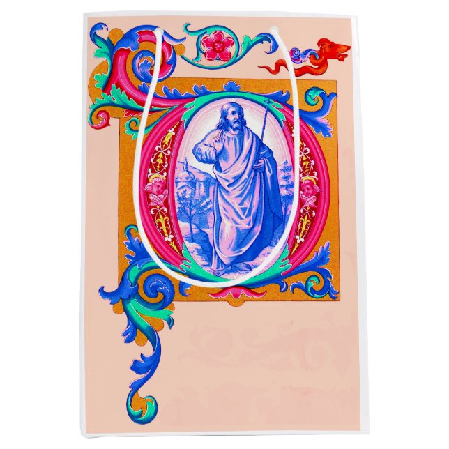 Renaissance Jesus print Medium Gift Bag (Front)