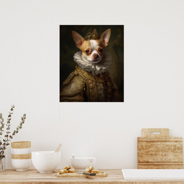Renaissance King Chihuahua Poster (Kitchen)