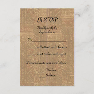 Renaissance Lady and Knight Mediaeval Wedding RSVP