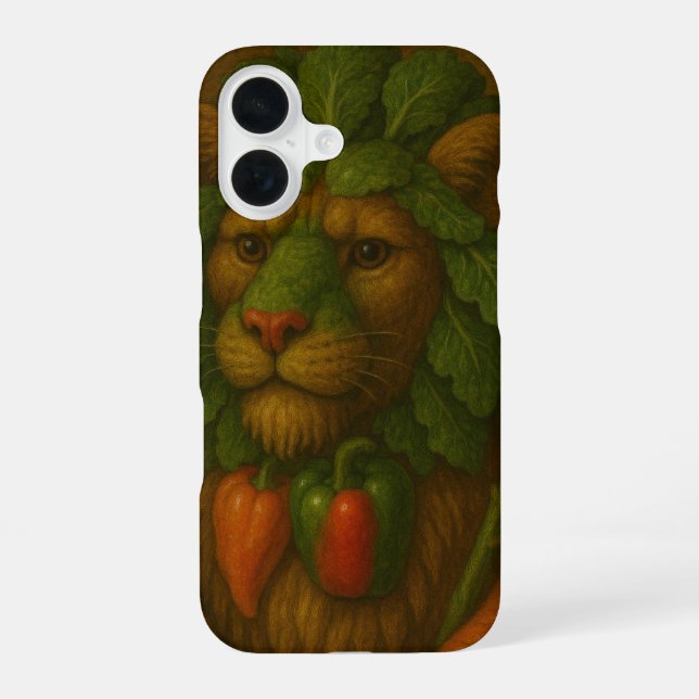 Renaissance Lion Portrait iPhone 16 Case (Back)