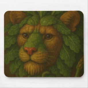 Renaissance Lion Portrait Mouse Mat
