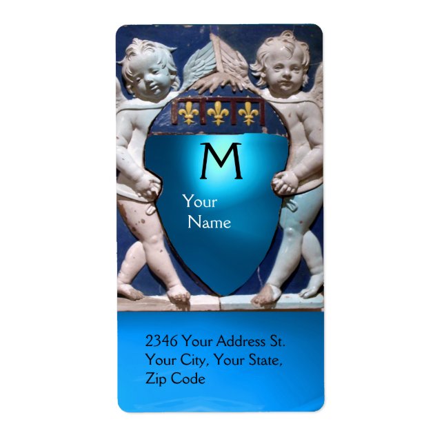 RENAISSANCE LITTLE ANGELS MONOGRAM Blue Sapphire (Front)