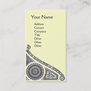 RENAISSANCE Monogram 1 cream Business Card