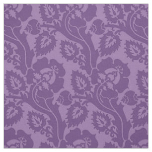 Renaissance Oblique Floral, Purple Fabric