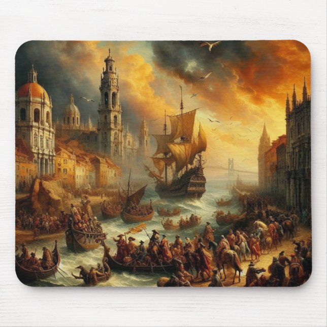 Renaissance oil painting mouse mat (Front)