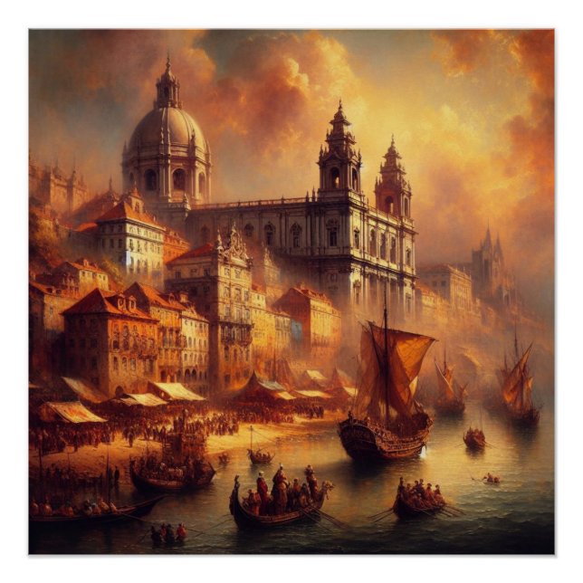 Renaissance oil painting poster (Front)