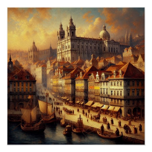 Renaissance oil painting poster (Front)
