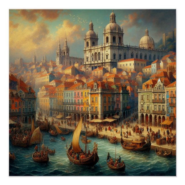Renaissance oil painting poster (Front)