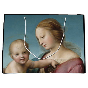 Renaissance Painting of Madonna and Child Large Gift Bag