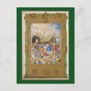RENAISSANCE PAINTING OF NATIVITY AS CHRISTMAS CARD