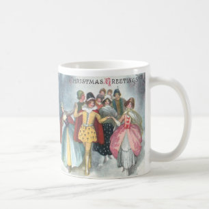 Renaissance People Vintage Christmas Coffee Mug