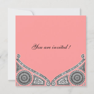 RENAISSANCE, pink Invitation