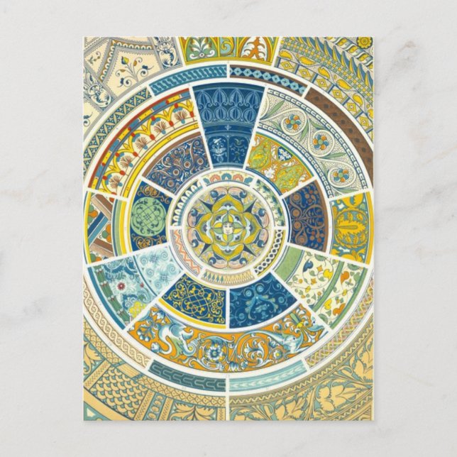 Renaissance Pottery Decorations Postcard (Front)