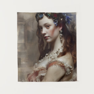 Renaissance Princess AI generated fantasy art Tapestry