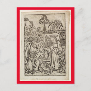 RENAISSANCE PRINT OF NATIVITY CHRISTMAS CARD