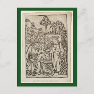 RENAISSANCE PRINT OF NATIVITY CHRISTMAS CARD