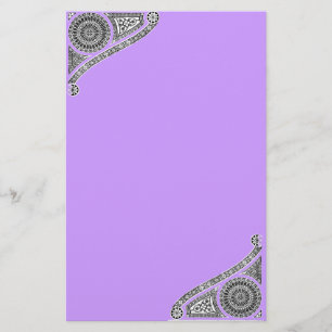 RENAISSANCE ,purple Stationery