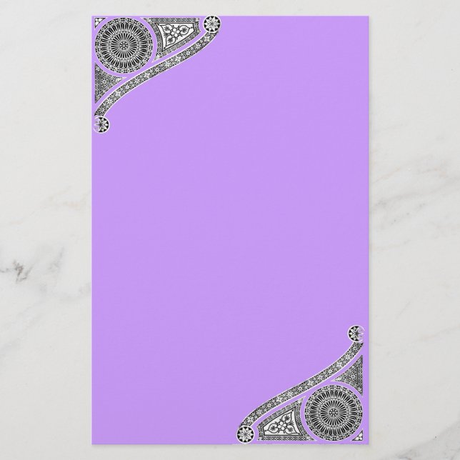 RENAISSANCE ,purple Stationery (Front)