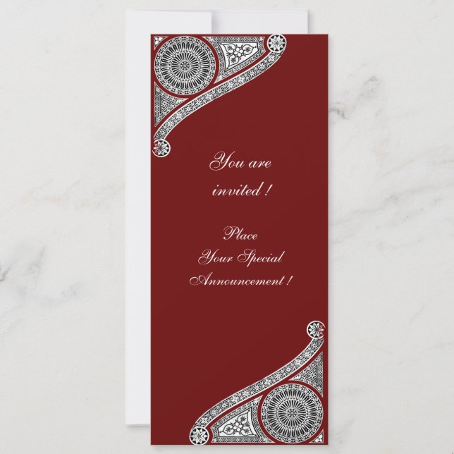 RENAISSANCE ,red Invitation (Front)