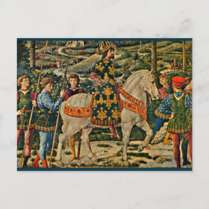 Renaissance royal on horseback postcard