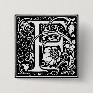 Renaissance Style Alphabet Letter F - Pin