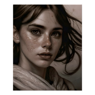 Renaissance Style Woman Portrait Poster