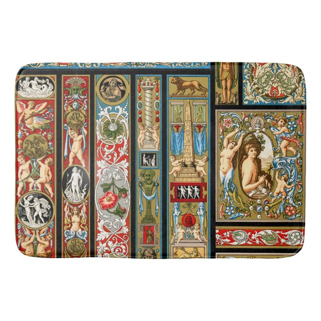 Renaissance Themes Textiles and Fabrics Bath Mat (Front)