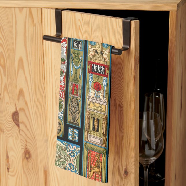 Renaissance Themes Textiles and Fabrics Tea Towel (Thirds Fold)