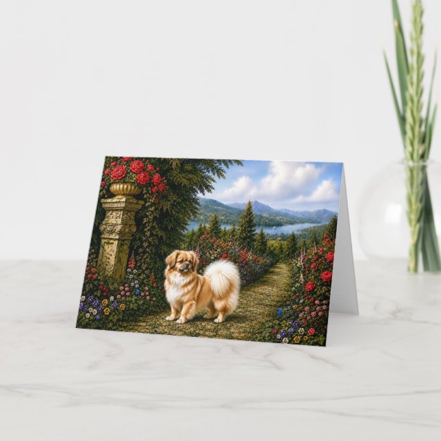 Renaissance Tibetan Spaniel Card (Front)