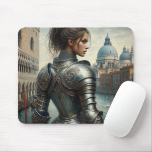 Renaissance warrior mouse mat