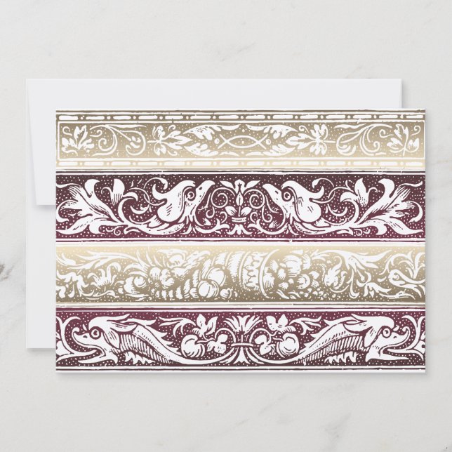 Renaissance Wedding Invitations (Front)