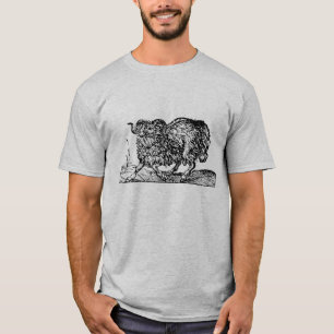Renaissance Woodcut of a Ram sheep lamb T-Shirt