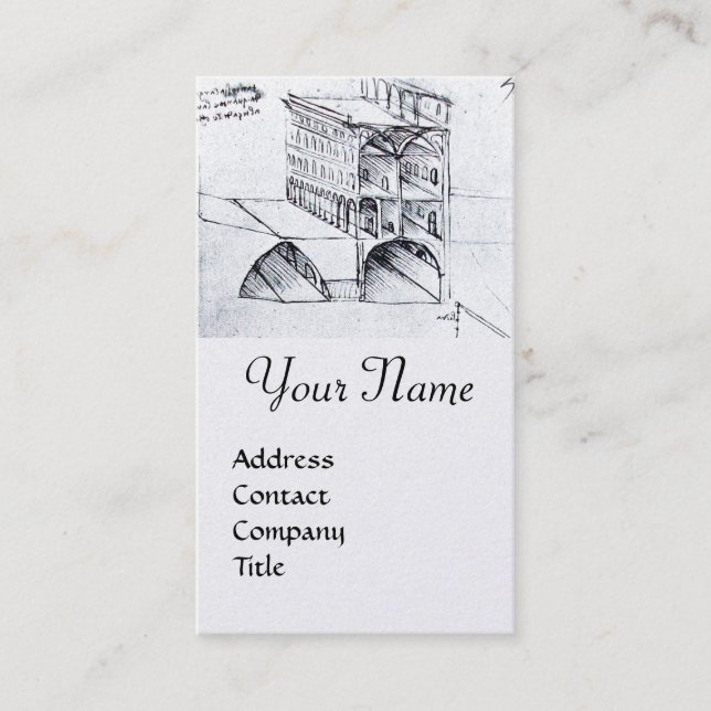 RENAISSANCEARCHITECTURE,ARCHITECT,ENGINEER, White Business Card (Front)