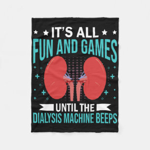 Renal Dialysis Nurse Fleece Blanket