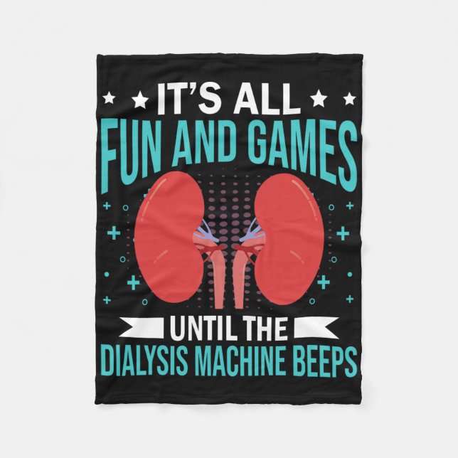 Renal Dialysis Nurse  Fleece Blanket (Front)