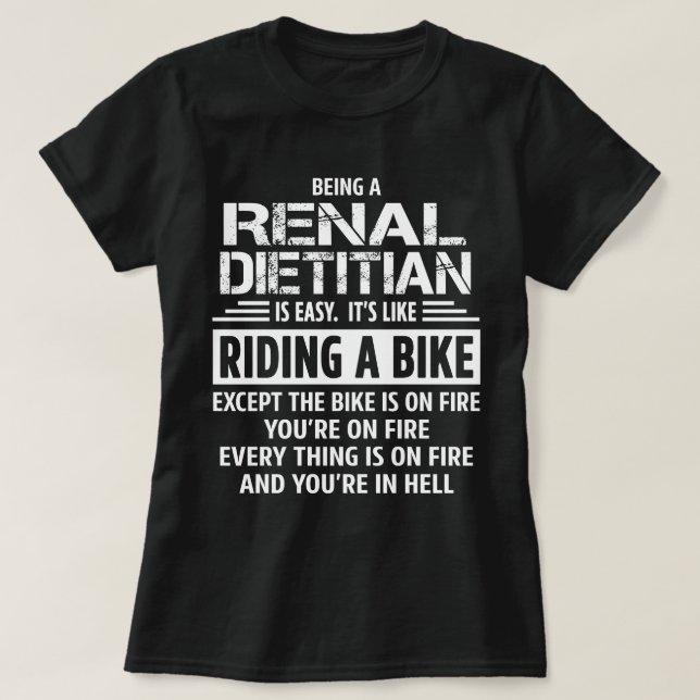 Renal Dietician T-Shirt (Design Front)