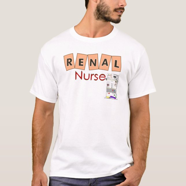 Renal Nurse Fresenius Machine Design T-Shirt (Front)