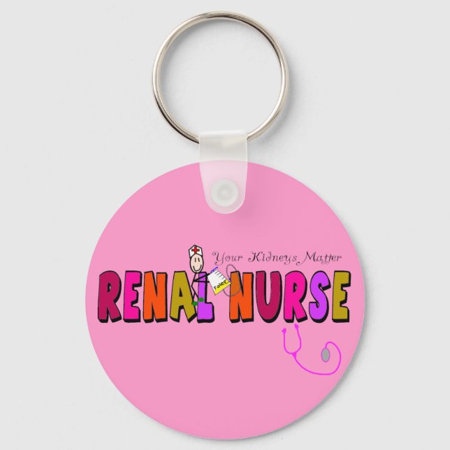 Renal Nurse "Your Kidneys Matter" Key Ring (Front)
