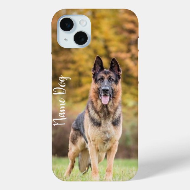 Rename your German Shepherd Dog dog on the phone c Case-Mate iPhone Case (Back)