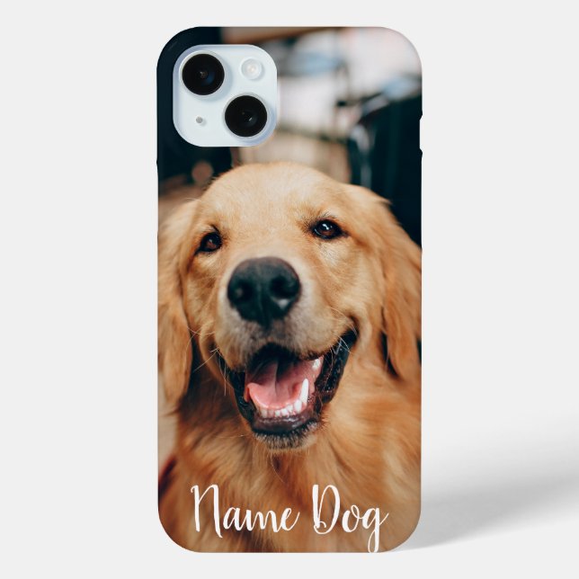 Rename your Golden Retriever dog on the phone case (Back)