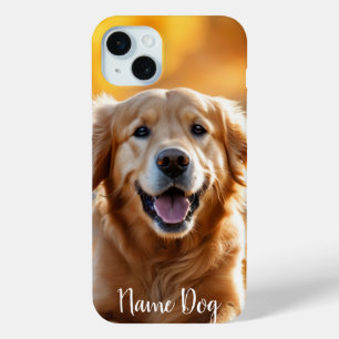 Rename your Golden Retriever dog on the phone case