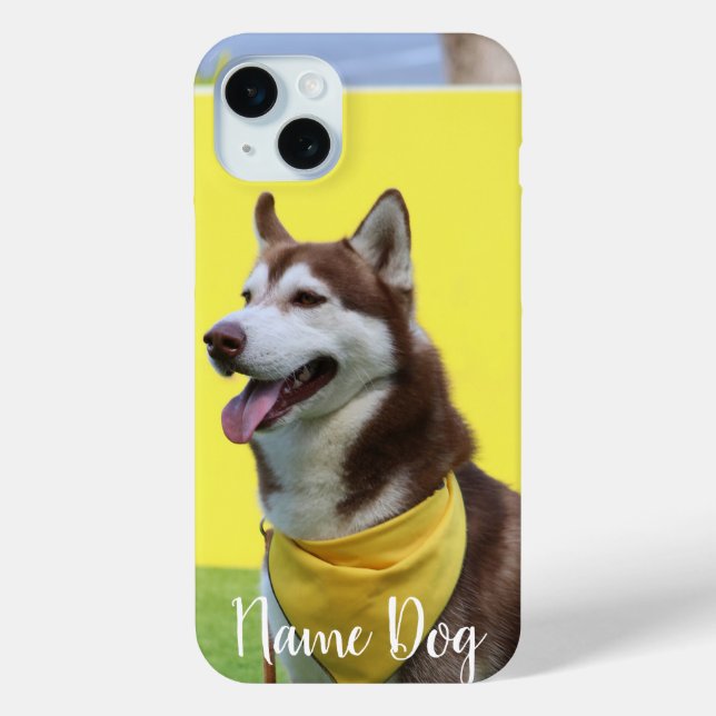 Rename your Husky dog ​​on the phone case (Back)